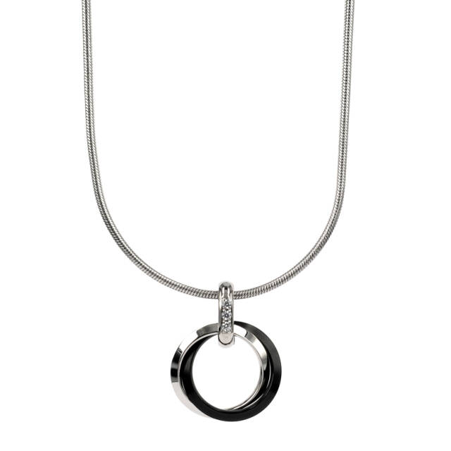 CAROLIN Necklaces Black/Steel