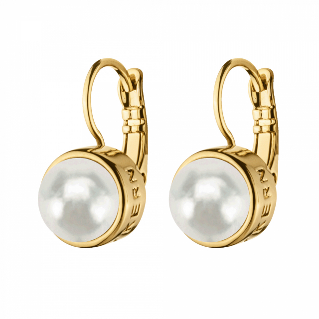 LULU Gold WHITE PEARL Earring