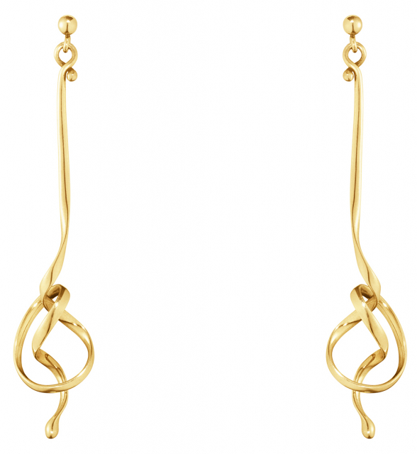 FORGET-ME-KNOT, Torun Earrings Gold