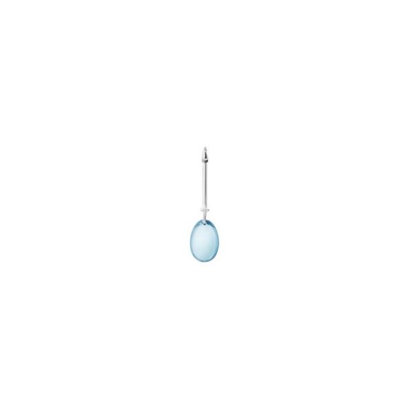 VIVIANNA DEW DROP Pendant Silver BLUE TOPAZ Diamonds 0.07