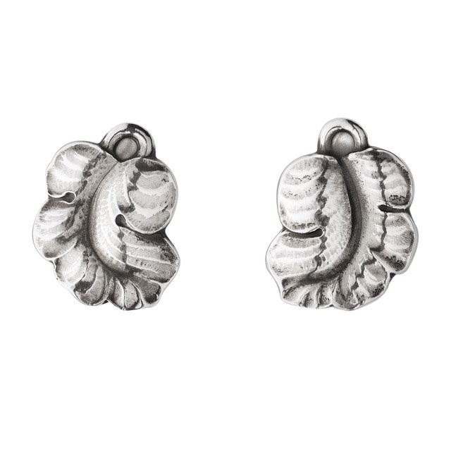 MOONLIGHT GRAPES Earring Clips Silver OXIDISED