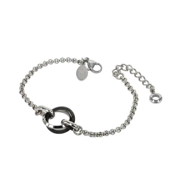CAROLIN Bracelets Black/Steel