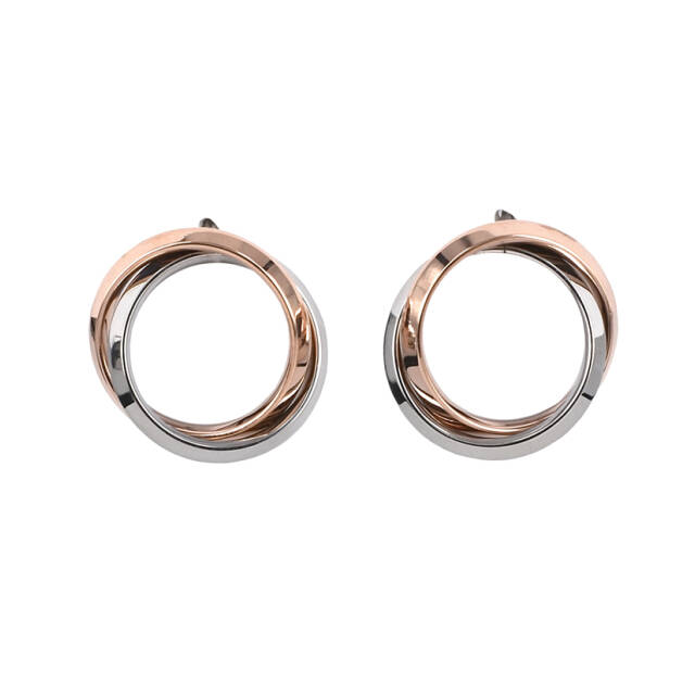 CAROLIN Earrings Rose/Steel