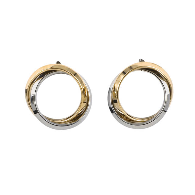 CAROLIN Earrings Gold/Steel