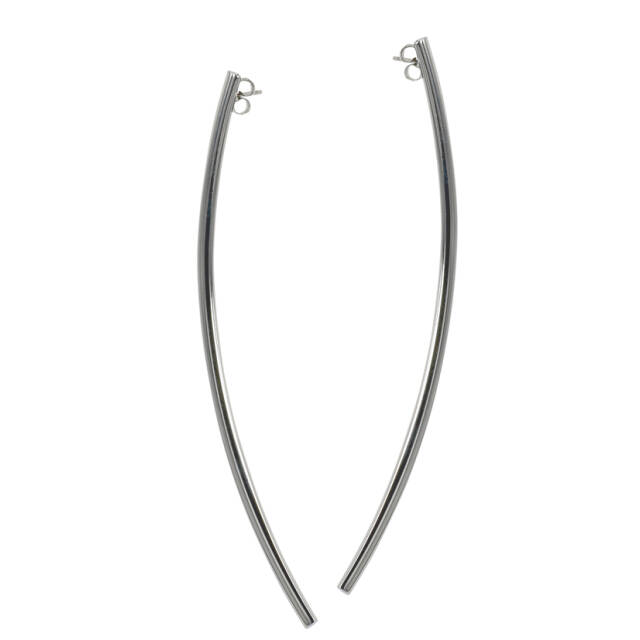 KAJSA Long Earrings Steel