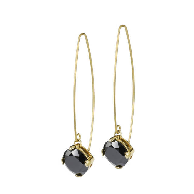 FRIDA Long Earrings Gold/Black