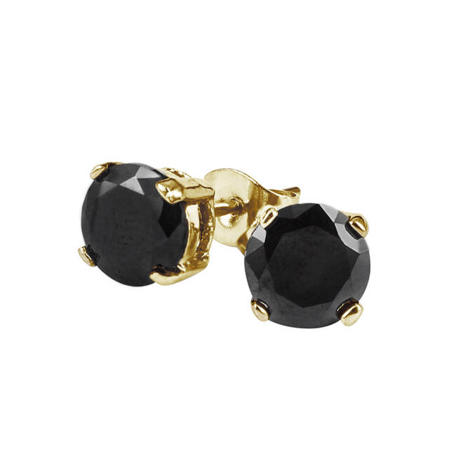 IDA 7 mm Earrings Gold/Black