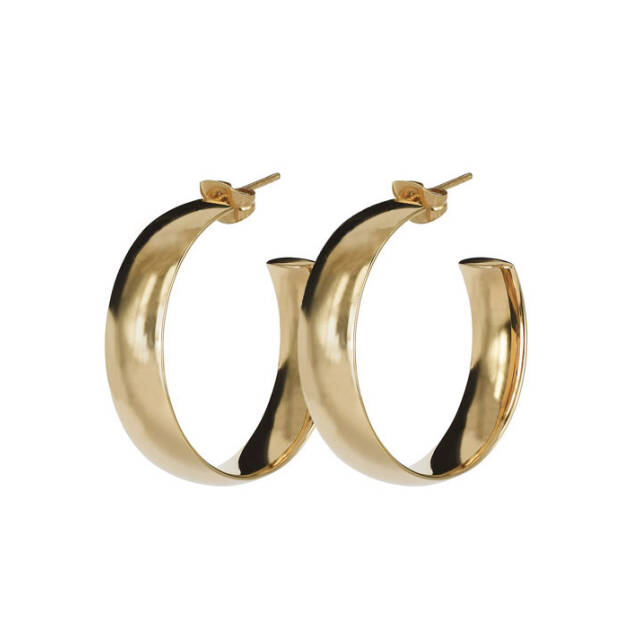 KLARA Wide 30mm Earrings Gold