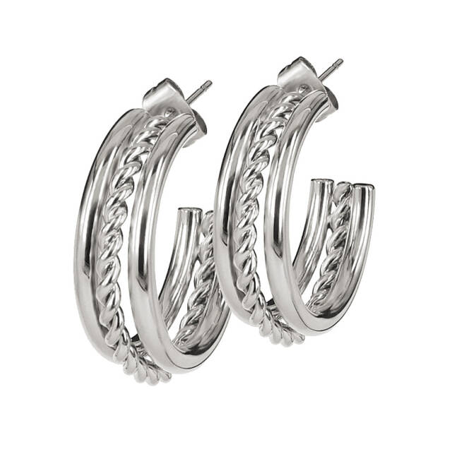 TWIST Earrings Steel