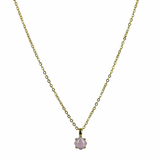 VICTORIA Long Necklaces Gold/Rosa