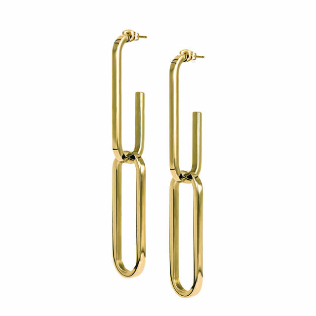 CHANIA Long Earrings Gold