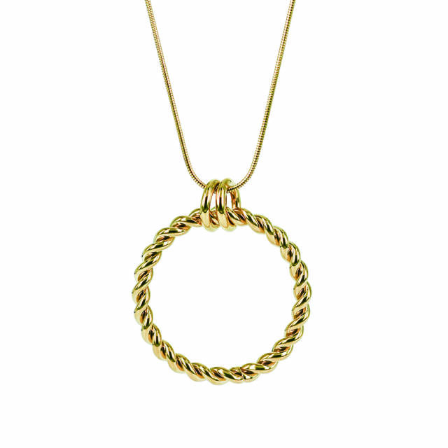 TWIST Long Necklaces Gold