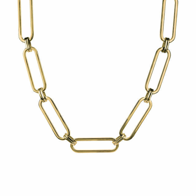 CHANIA Big Short Necklaces Gold