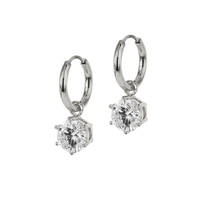 NOVA Crystal Earrings Steel