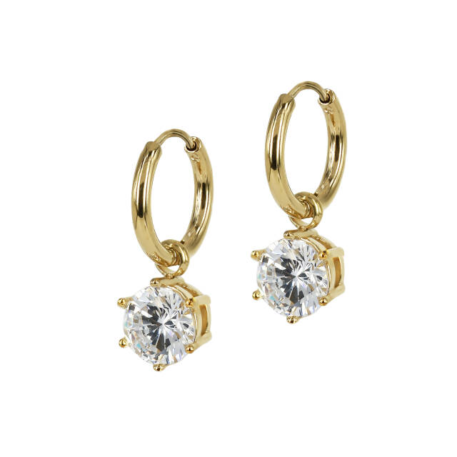 NOVA Crystal Earrings Gold