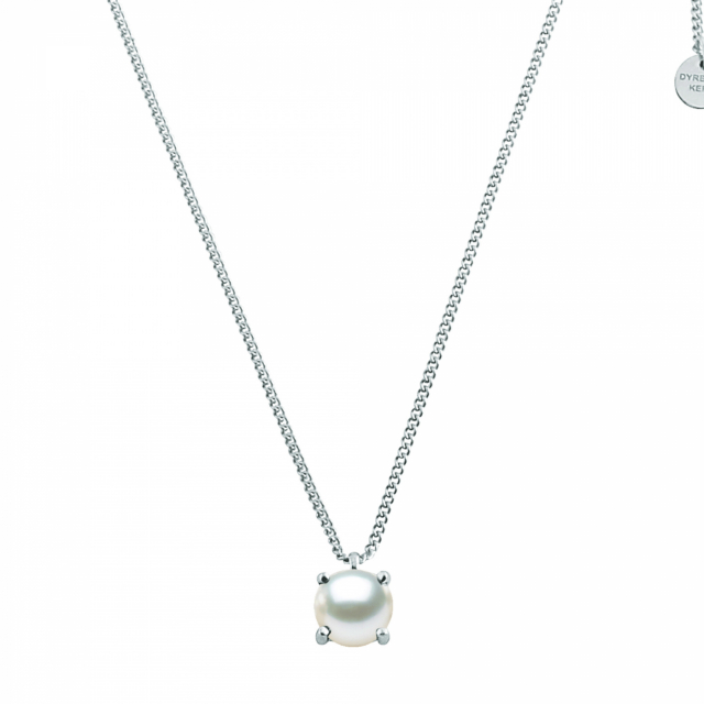 MANNY Silver WHITE PEARL Necklaces