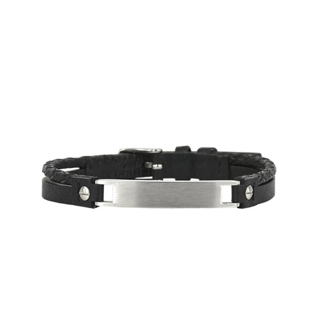 PONTUS Bracelets Black/Steel