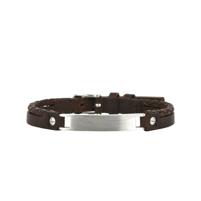 PONTUS Bracelets Brownt/Steel