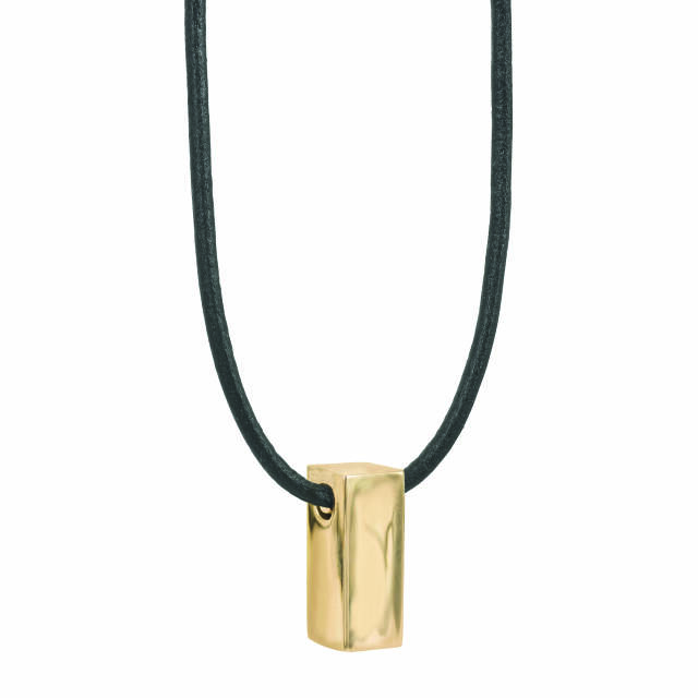 TIM Leather Necklaces Gold