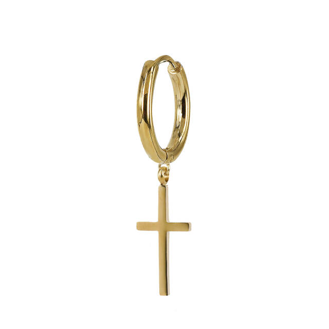 CROSS Earrings Gold