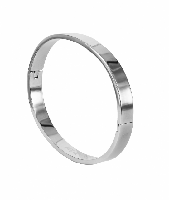 WALTER Armring Wide Blankt Stål