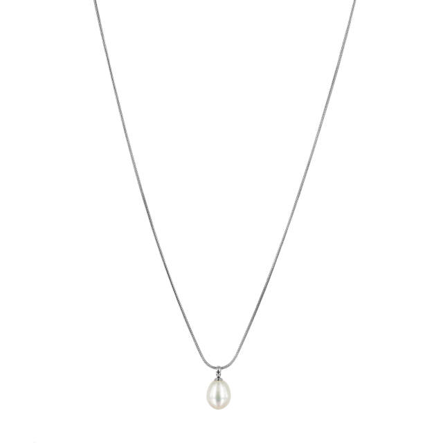 PALMA Single Long Necklaces Steel