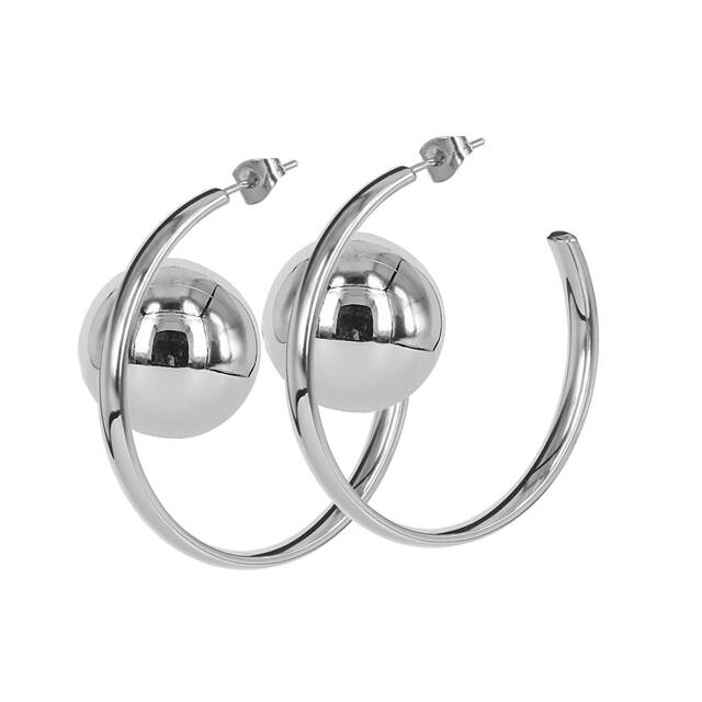 ESSIE Hoops Earrings Steel