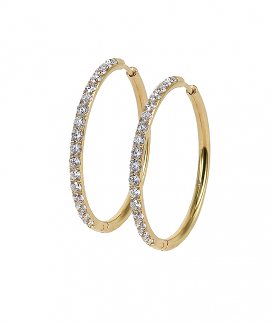 LUCY 35 mm Earring Gold