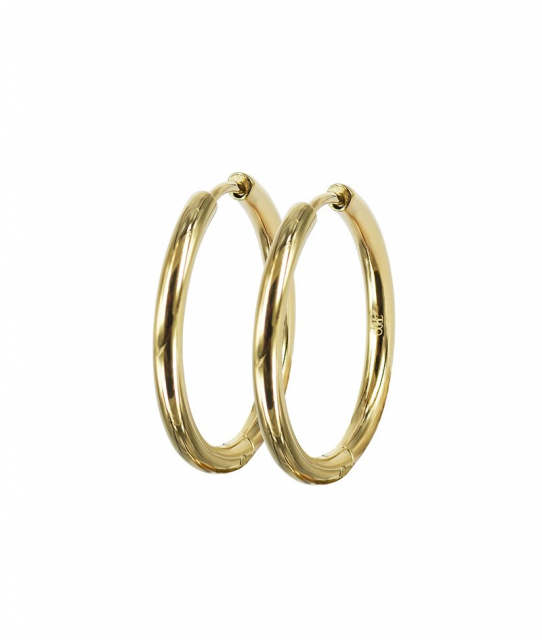 LUCY PLAIN Earrings 25mm Gold