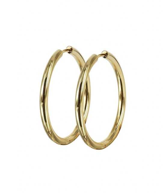 LUCY PLAIN Earrings 30mm Gold