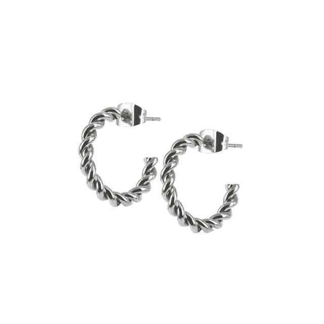 TWIST Medium Earrings Steel