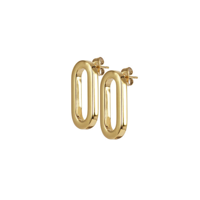 EXCELLENT Plain Earrings Gold