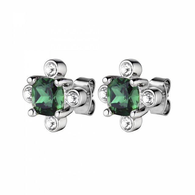 GIGI Silver EMERALD GREEN Earring