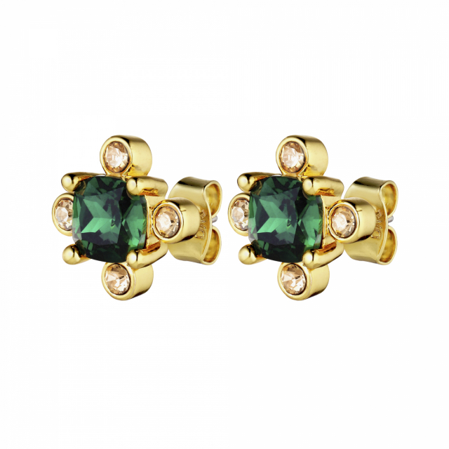 GIGI Gold EMERALD GREEN Earring