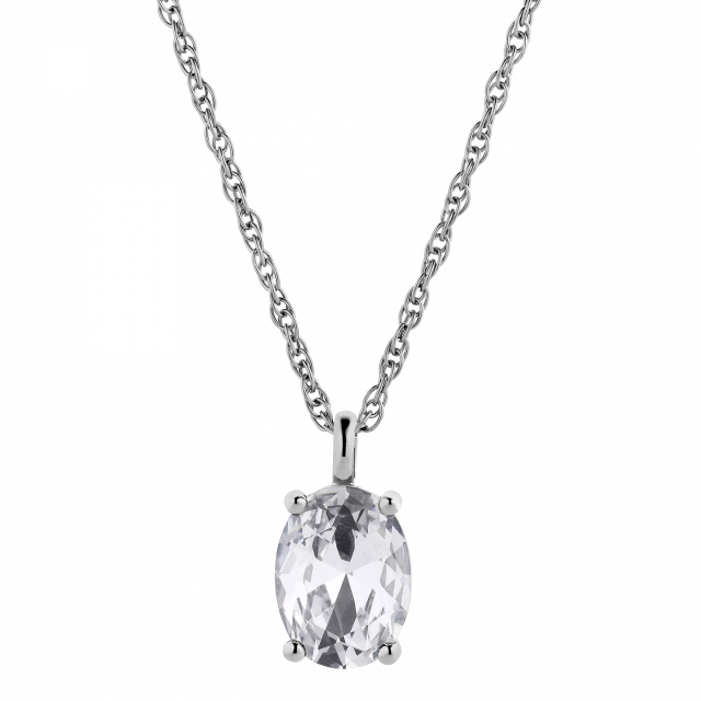 BARGA Silver CRYSTAL Necklaces
