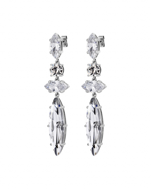 TENERE SS CRYSTAL EARRINGS SILVER