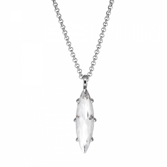 TAKESHI SS CRYSTAL Necklace Silver