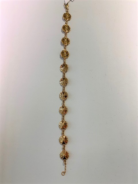 Uppland Bracelets 10 blommor Gold 18+1 cm