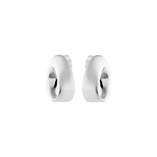 Aqua swirl small studs Silver