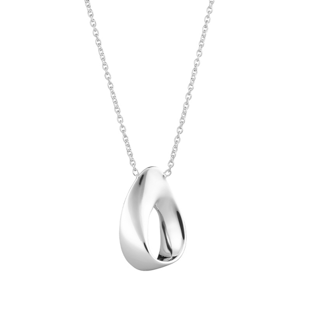Aqua swirl Necklaces Silver