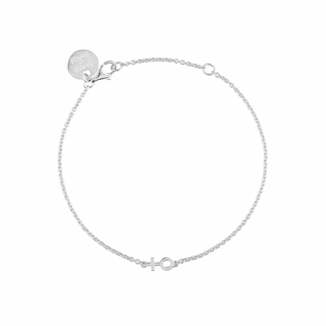 Woman symbol bracelet (silver)