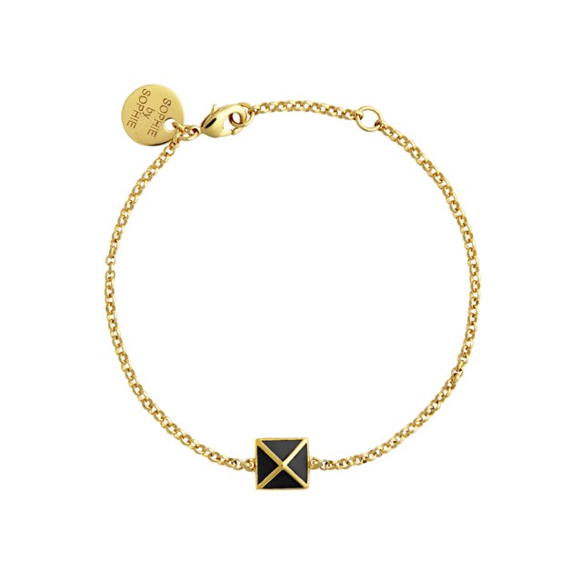 Enamel pyramid one stud Bracelets