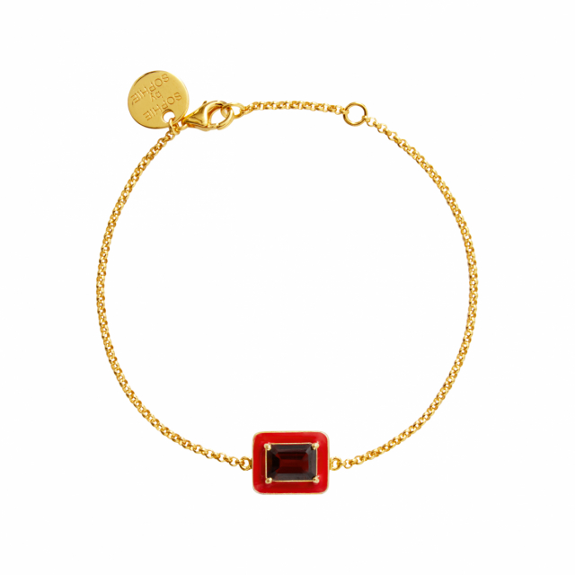 Iris Bracelets red garnet