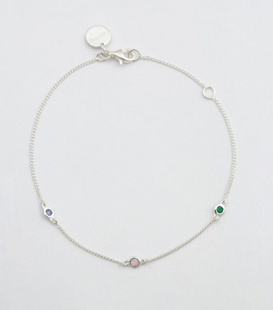 Treasure Shimmer Bracelet Silver Multi