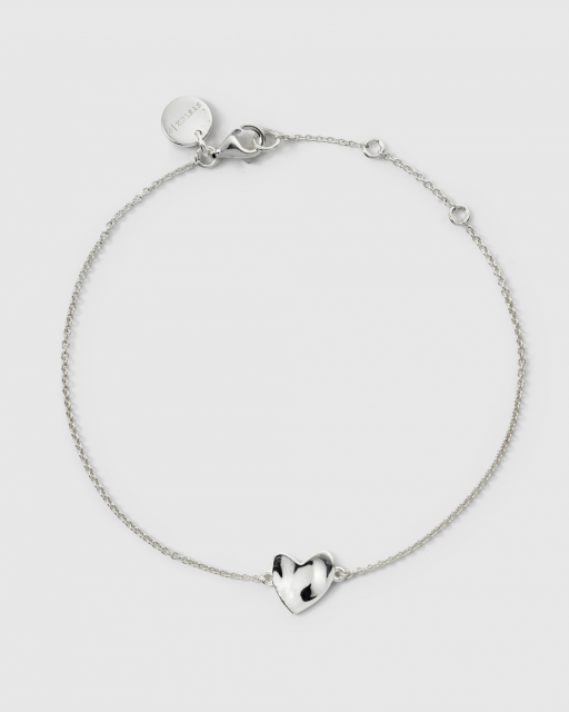 Friends Heart Bracelet Silver