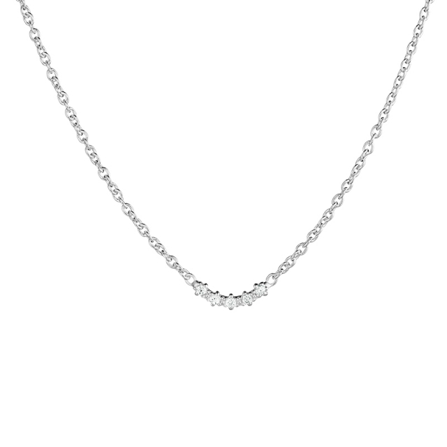 Diamond Sky fall Necklaces Silver