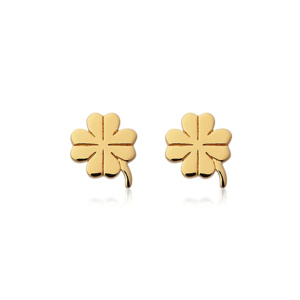 Clover studs Gold