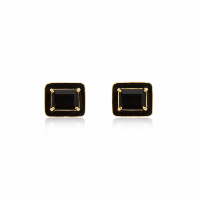 Iris Earrings black onyx