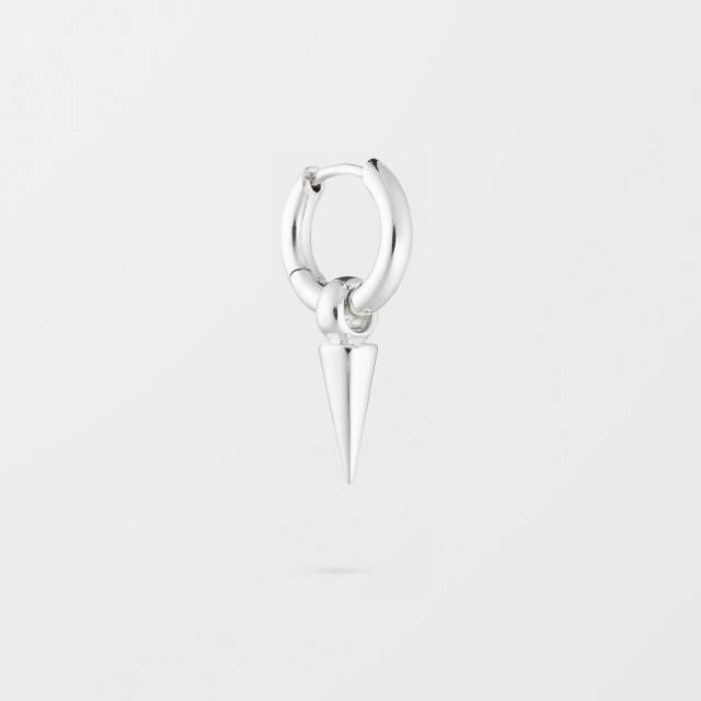 Juno Single Hoop Silver
