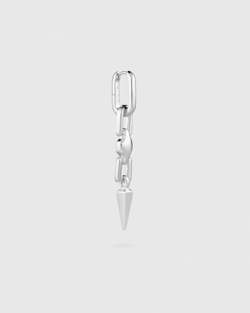 Marion Long Single Earring Silver